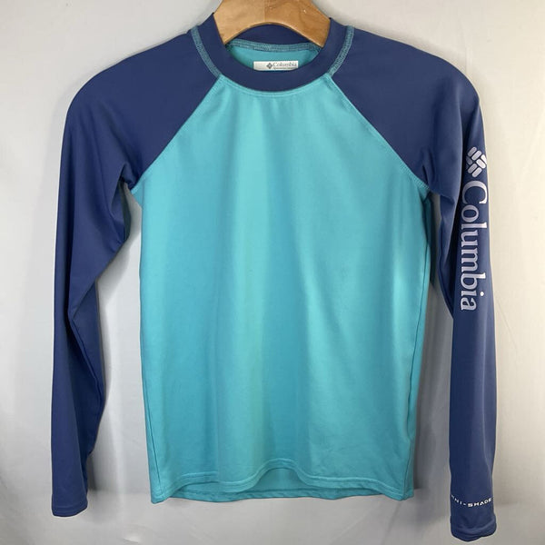 Size 10-12: Columbia Two Tone Blue Omni Shade Long Sleeve Shirt