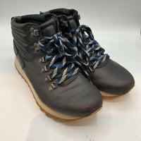 Size 7.5Y: Merrell Black Leather Lace-Up Boots
