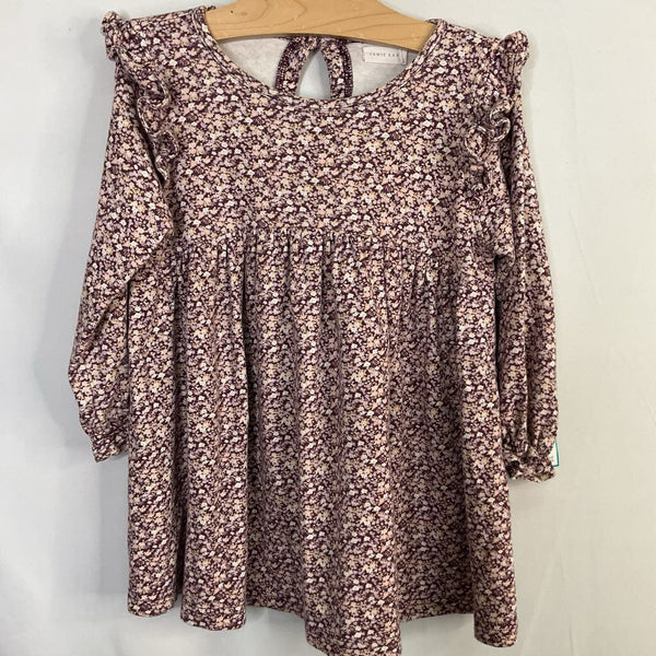 Size 5: Jamie Kay Purple/White Floral Long Sleeve Dress