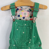 Size 4-5: Boden Green/White Dots Corduroy Overalls Dress