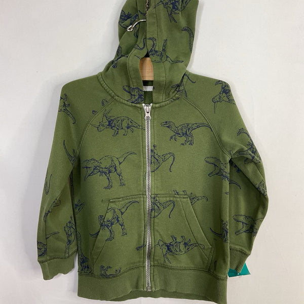 Size 6-7: Green/Blue Dinos Zip Hoodie