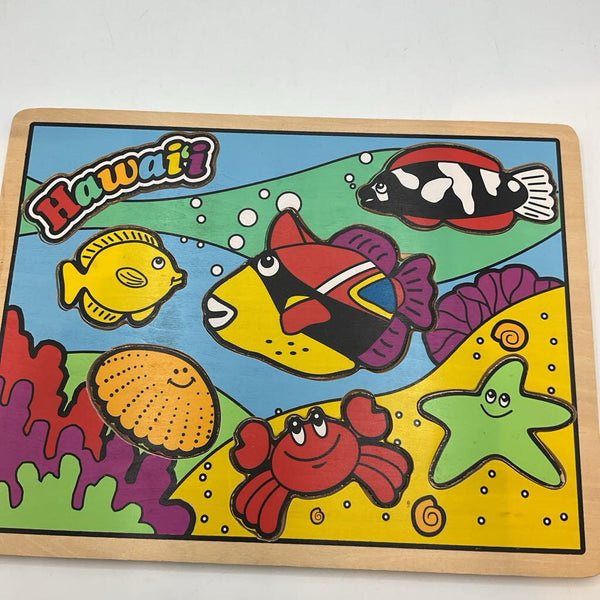 Wooden Fish Chunky Puzzle