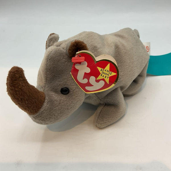 TY Beanie Baby Spike the Rhino Plush