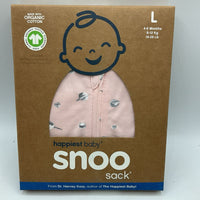 Size 4-6m: Happiest Baby Pink/Gray Planets Snoo Sack Swaddle NEW