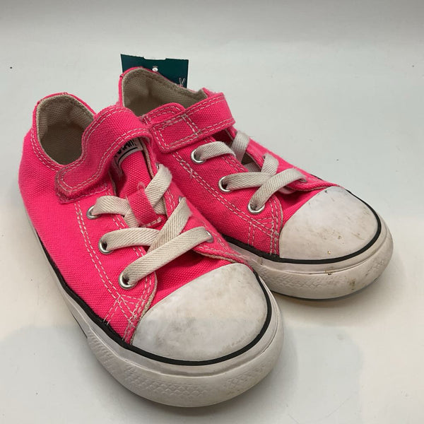 Size 9: Converse Neon Pink Lace/Velcro Sneakers