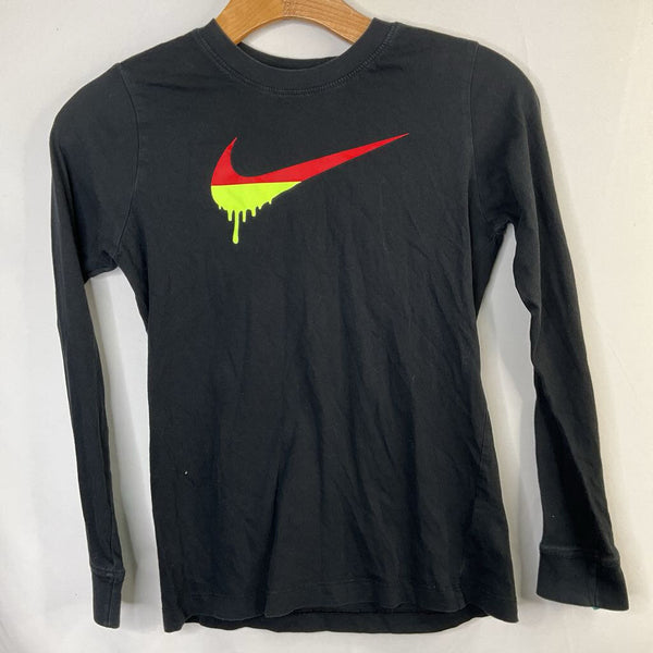 Size 10-12: Nike Black/Red/Green Swoosh Long Sleeve Shirt