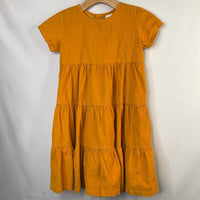 Size 6-7 (120): Hanna Andersson Yellow Corduroy Dress