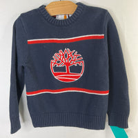 Size 5: Timberland Navy/Red Logo Sweater