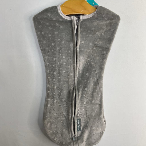 Size 0-2m: SwaddleMe Gray Stars Pattern Fleece Sleep Pod
