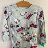 Size 3 (90): Hanna Andersson Blue/White/Pink Ghost Spider Organic Cotton 2pc PJs