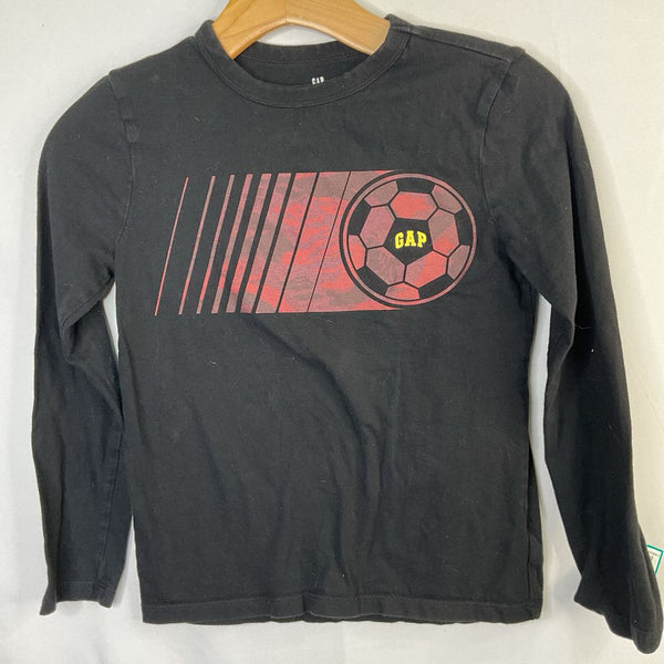 Size 8-9: Gap Black/Red Soccer Ball Long Sleeve Shirt