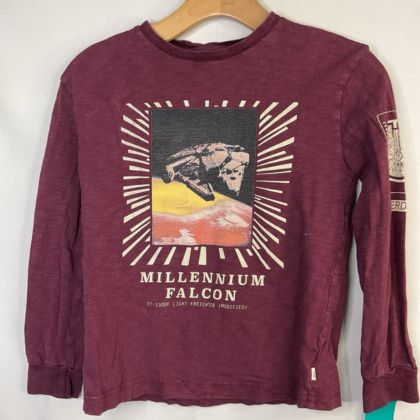Size 8-9: Gap Purple/Multi Millenium Falcon Long Sleeve Shirt