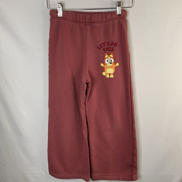 Size 7: H&M Purple/Orange Bluey/Bingo Sweatpants