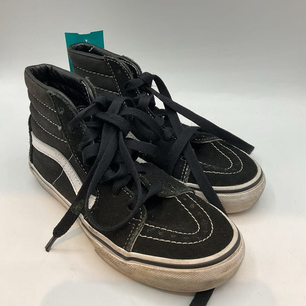 Size 2.5Y: Vans Black/White Lace-Up Sneakers