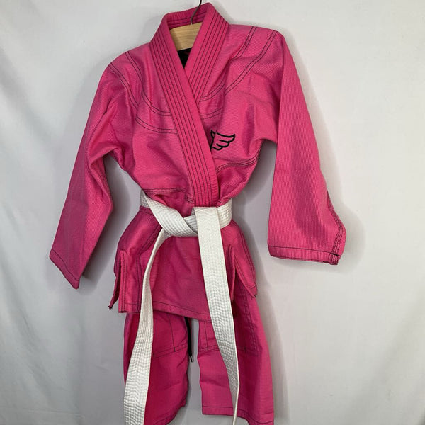 Size 6-8: Jayefo Pink 3pc Martial Arts Uniform