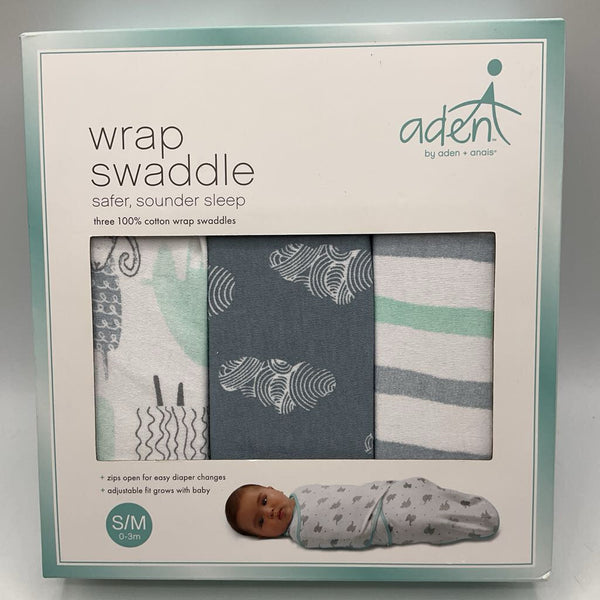 Aden + Anais Essentials 3pk Easy Wrap Swaddle NEW