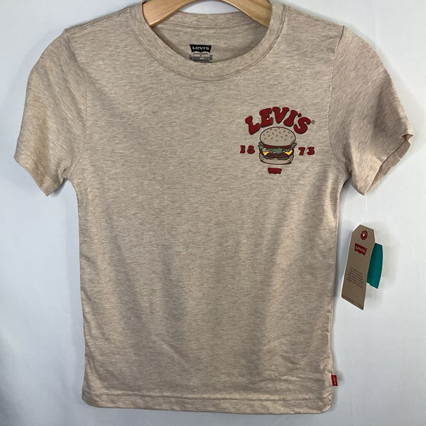 Size 8-10: Levi's Brown/Red Cheesburgers T-Shirt NEW w/ Tags