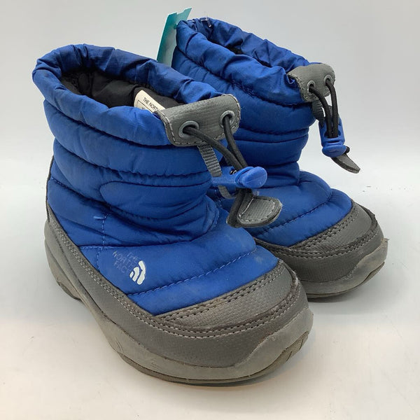 Size 7: The North Face Blue Toggle Snow Boots