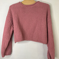 Size 6-7: Zara Pink Cropped Sweater