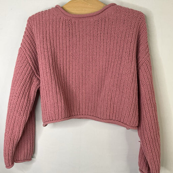 Size 6-7: Zara Pink Cropped Sweater