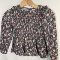 Size 7: Nordstrom Blue/Multi Floral Blouse