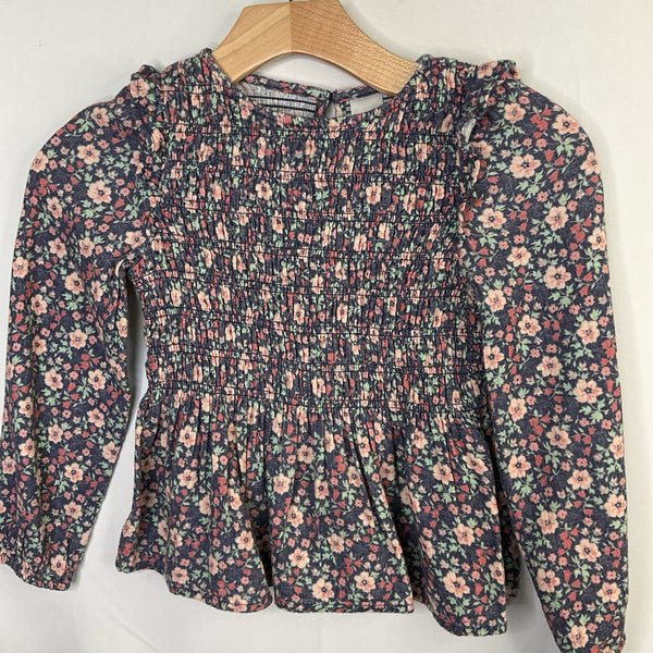 Size 7: Nordstrom Blue/Multi Floral Blouse