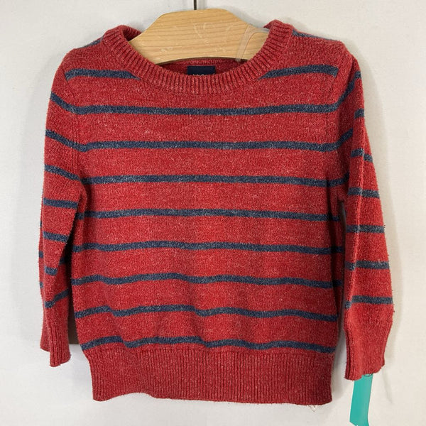 Size 12-18m: Gap Red/Navy Striped Sweater