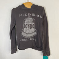 Size 12-18m: Rowdy Gray AC/DC Hooded Long Sleeve Shirt