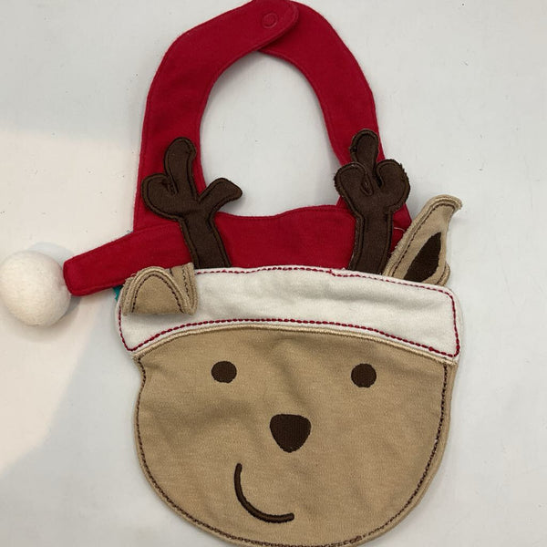 Size OS: Brown Reindeer Bib