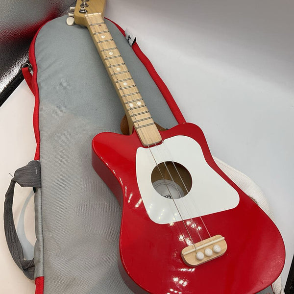 Loog Red Mini Acoustic Guitar/Case