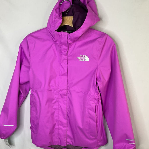 Size 10-12: The North Face Girls' Purple Mesh Lined Rain Coat