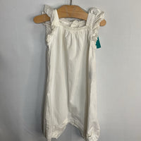 Size 4-6m: Newbie White Lace Trim Romper