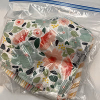 7pc Copper Pearl Multicolor Bandanna Bibs