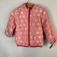 Size 6-12m: Columbia Pink/White Print Pixel Grabber Water Resistant Jacket