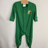 Size 3-6m: ZZ Baby Green UO Ducks Magnetic Footy PJs