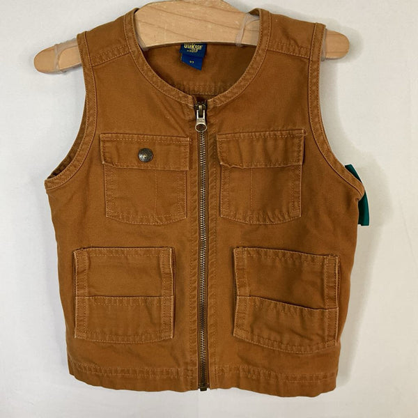 Size 2: OshKosh Brown Utility Vest