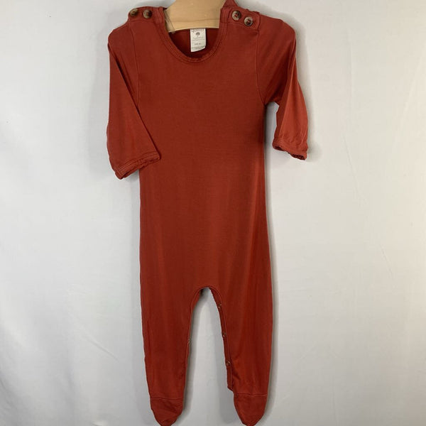 Size 3-6m: Kate Quinn Rust Red Bamboo Romper