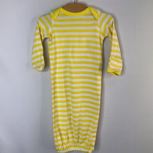 Size 0-3m: Primary Yellow/White Striped Nighty