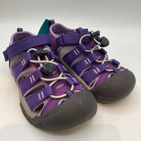 Size 13: Keen Purple/Gray Velcro/Toggle Sandals