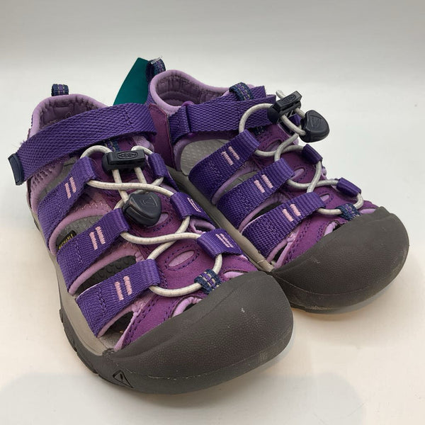 Size 13: Keen Purple/Gray Velcro/Toggle Sandals