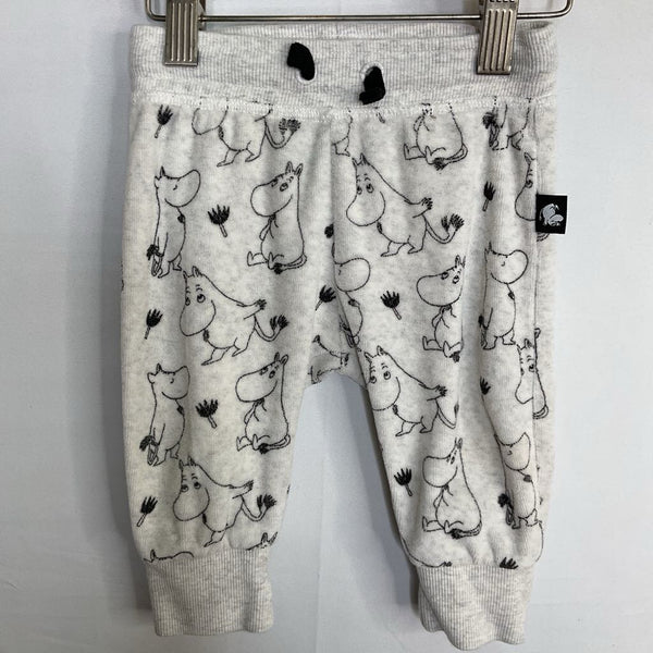 Size 3-6m: Reima Gray Moomin Terry Cloth Cozy Pants
