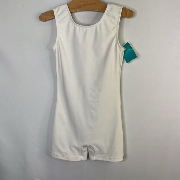 Size 6-7: Speerise White Gymnastics Leotard