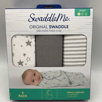 Size 0-3m: Swaddle Me 3pk Easy Wrap Swaddle NEW