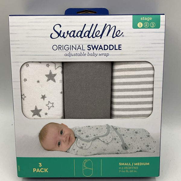 Size 0-3m: Swaddle Me 3pk Easy Wrap Swaddle NEW