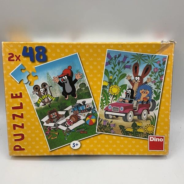 Dino 2x48pc Cartoon Critters Two Sided Puzzle