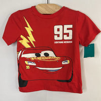 Size 2: Disney Red Lightning McQueen T-Shirt