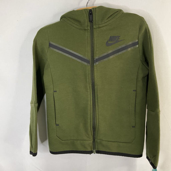 Size 3-4: Nike Green/Black Trim Zip Hoodie