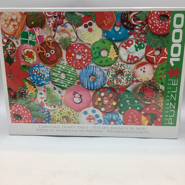 Eurographics 1000pc Christmas Donut Party Puzzle NEW