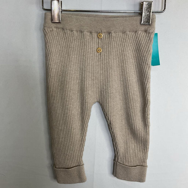 Size 6m: H&M Beige Ribbed Cozy Pants