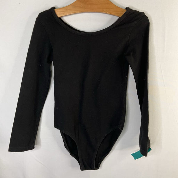 Size 6-8: Purple Black Long Sleeve Leotard